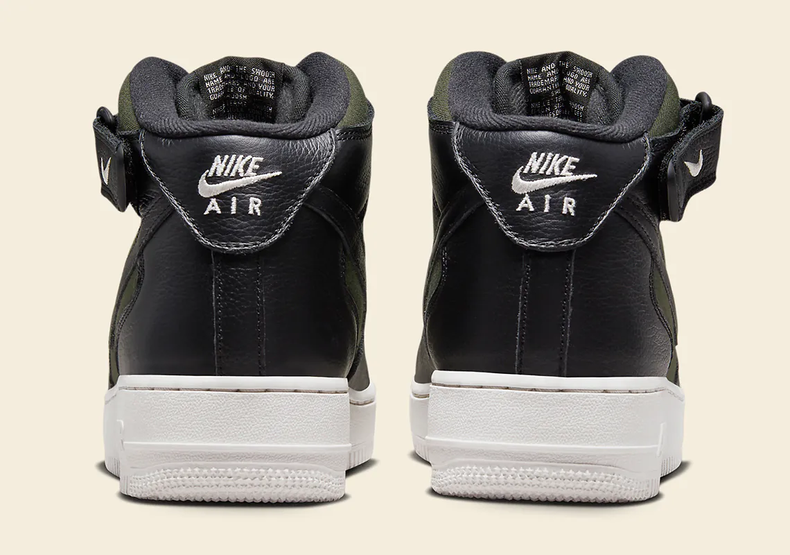 Nike Air Force 1 Mid Olive Canvas: Phiên bản trung cấp mới với sự kết hợp độc đáo - 4