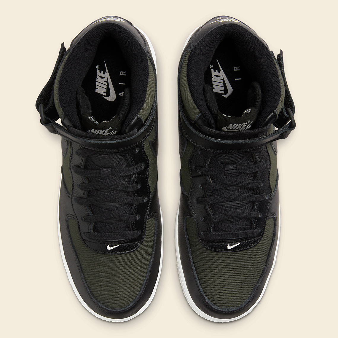 Nike Air Force 1 Mid Olive Canvas: Phiên bản trung cấp mới với sự kết hợp độc đáo - 6
