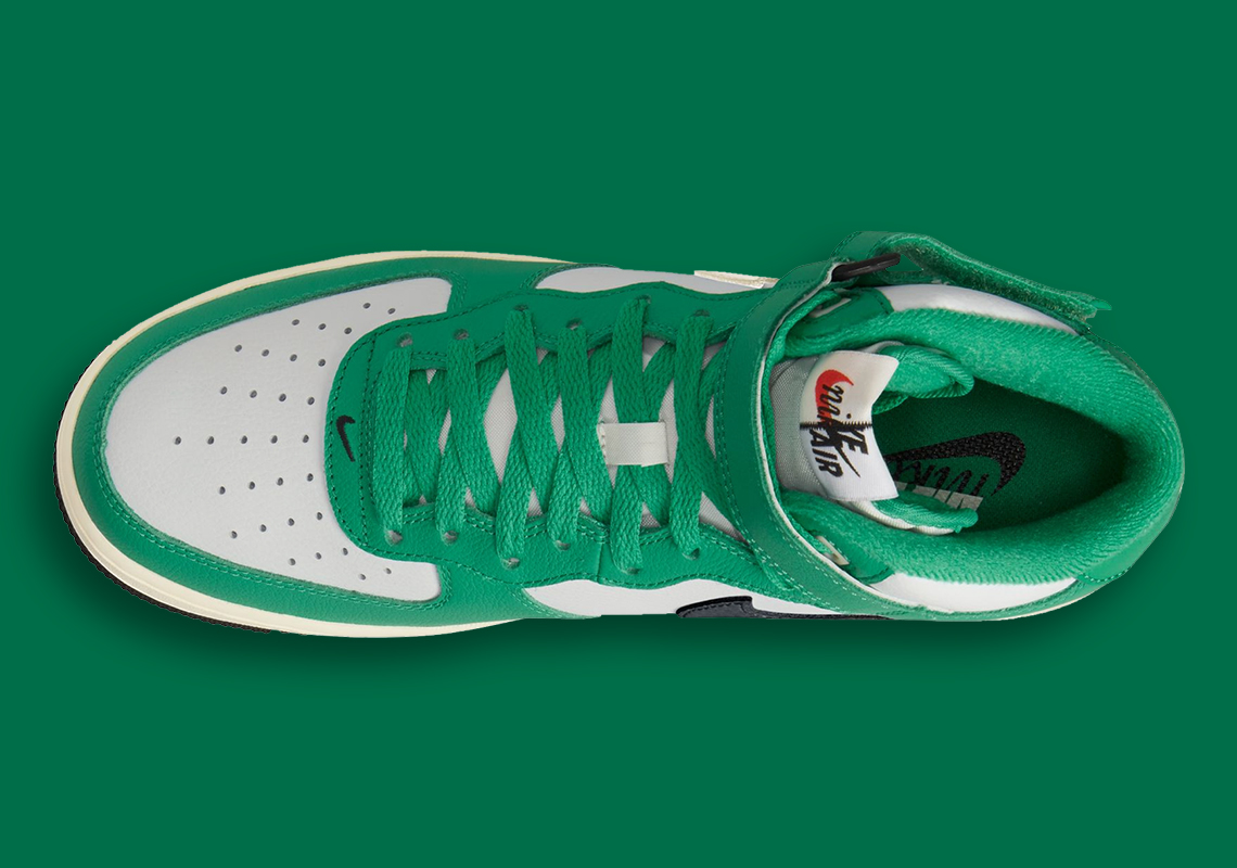 Nike Air Force 1 Mid Split tiếp theo có màu xanh lục, xám và trắng nhạt - 3