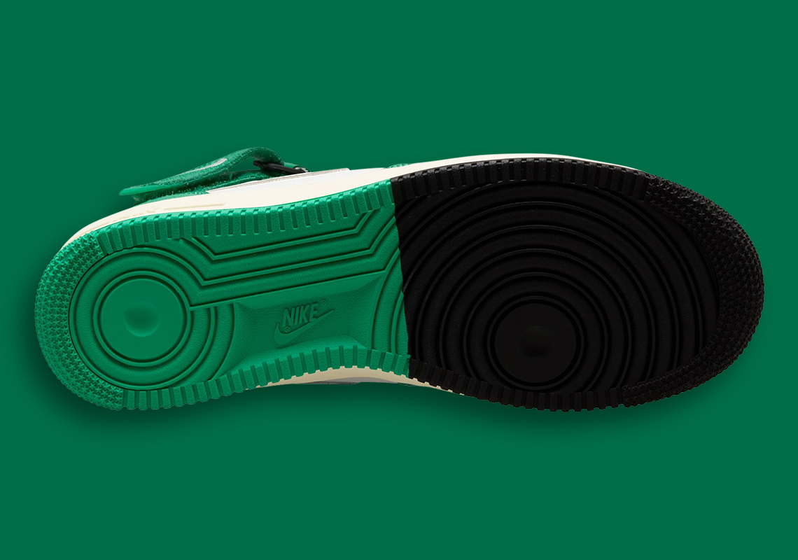 Nike Air Force 1 Mid Split tiếp theo có màu xanh lục, xám và trắng nhạt - 4