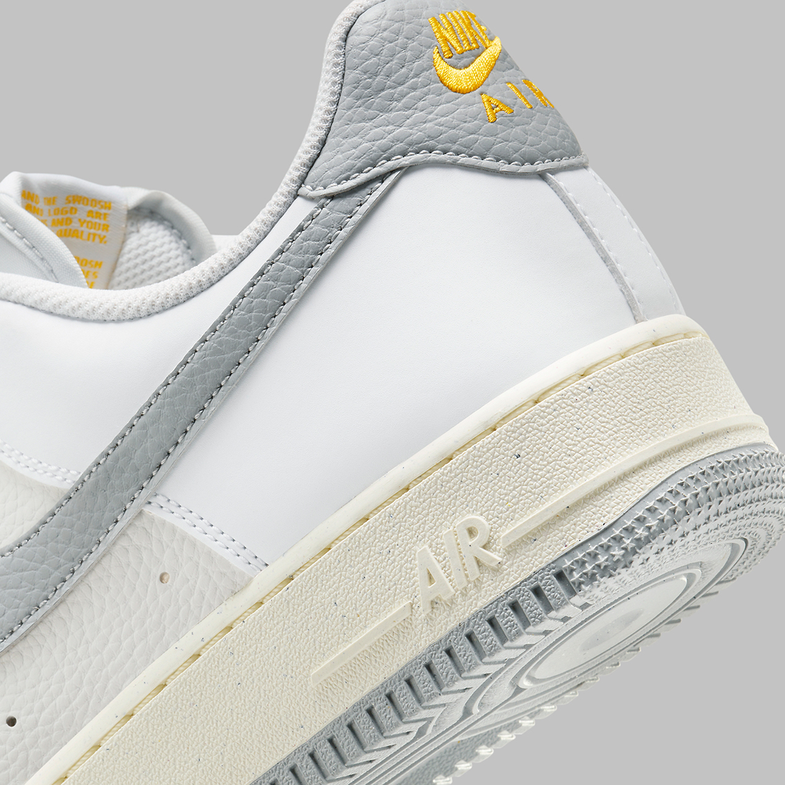 Nike Air Force 1 Next Nature Grey/Sail/Yellow: Bước Tiến Bền Vững với Màu Sắc Tinh Tế! - 8