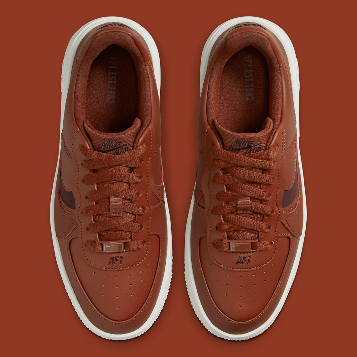Nike Air Force 1 PLATFORM được phủ lên bởi gam màu Mars Stone - 6