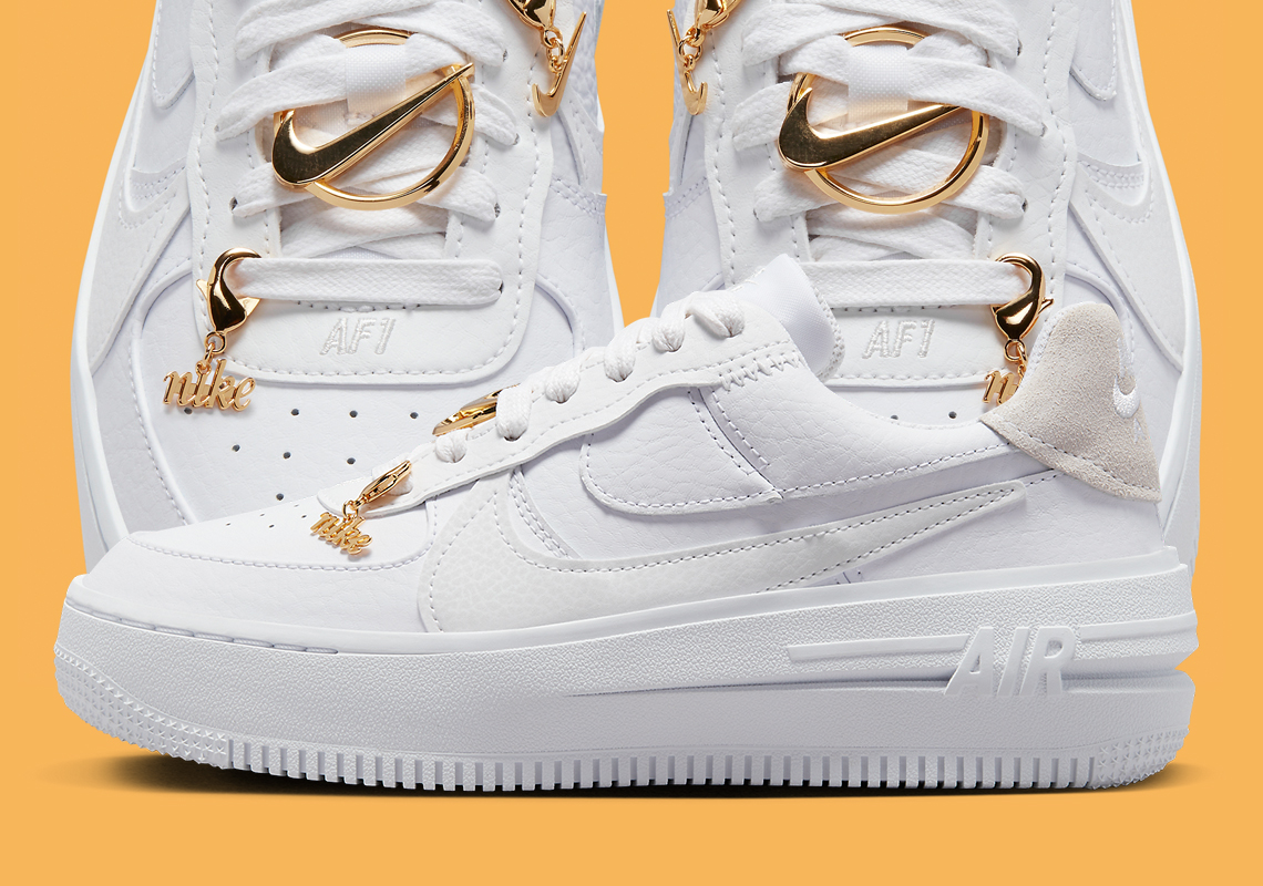 Nike Air Force 1 PLTAFORM đi kèm với một lớp hoàn thiện lấp lánh - 1