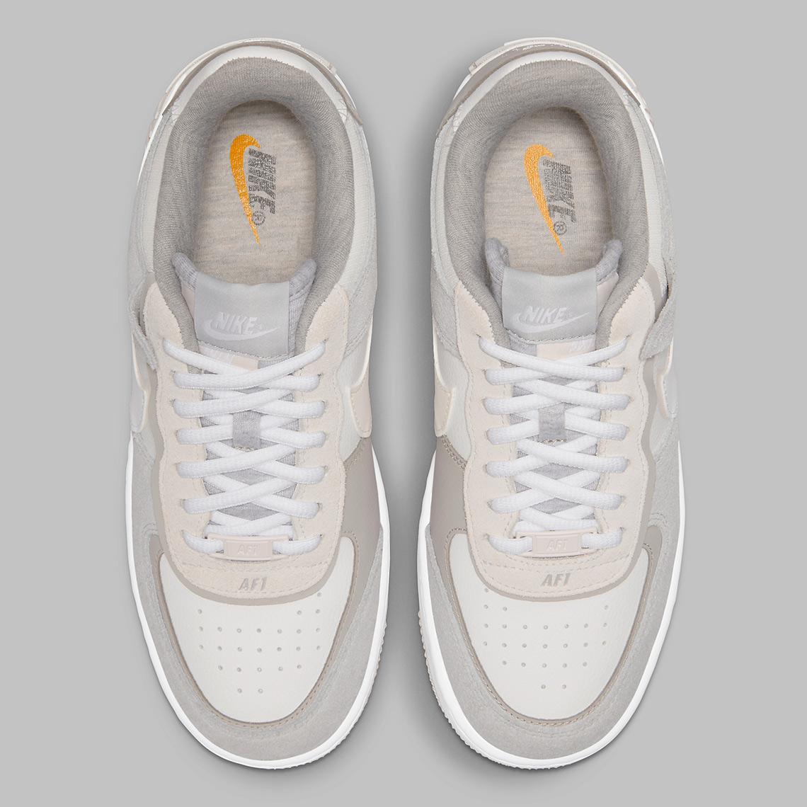 Nike Air Force 1 Shadow màu xám lót lông cừu - 4