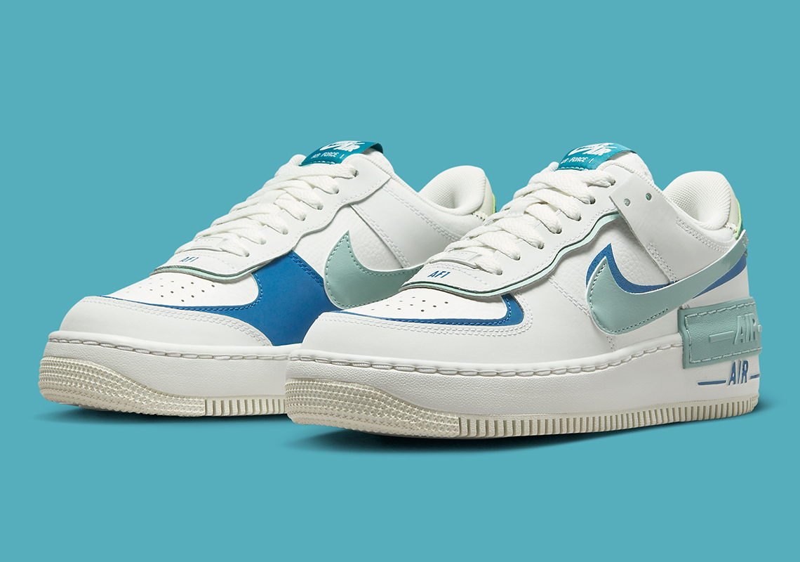 Nike Air Force 1 Shadow White/Blue Whisper: Sự kết hợp thời trang dành cho phụ nữ cho mùa hè - 2
