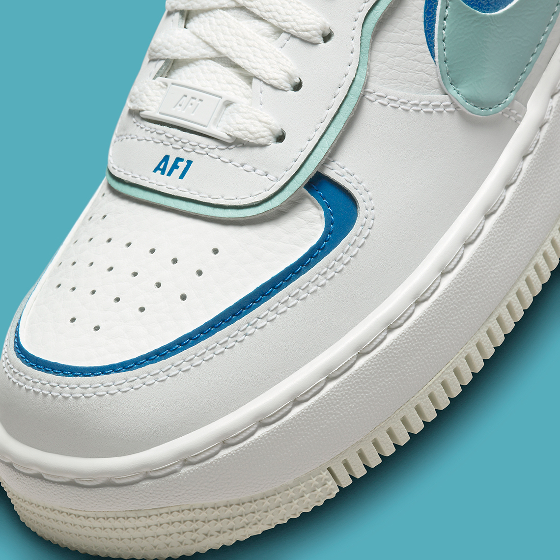 Nike Air Force 1 Shadow White/Blue Whisper: Sự kết hợp thời trang dành cho phụ nữ cho mùa hè - 8