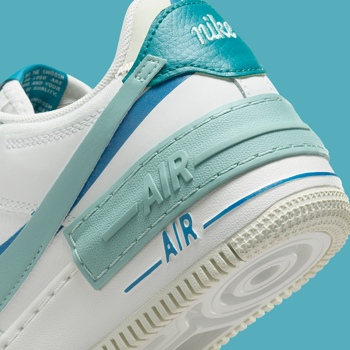 Nike Air Force 1 Shadow White/Blue Whisper: Sự kết hợp thời trang dành cho phụ nữ cho mùa hè - 9