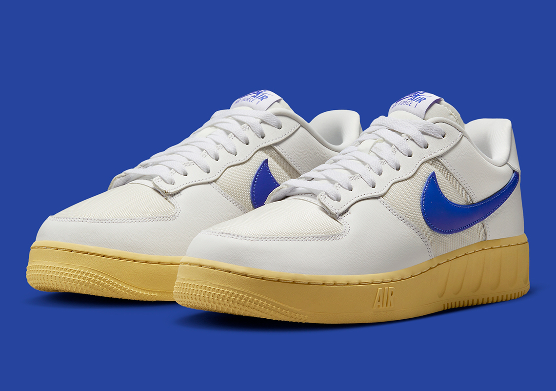 Nike Air Force 1 Utility  xuất hiện với bề mặt màutrắng và xanh - 2