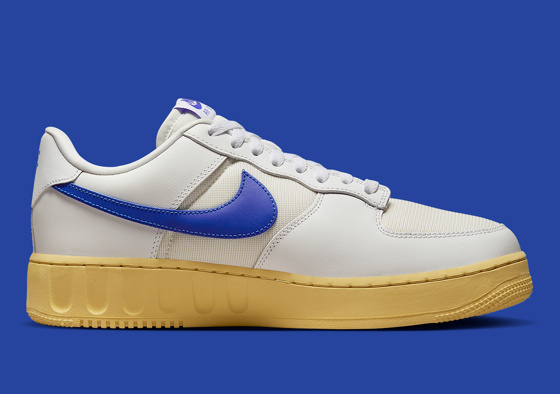 Nike Air Force 1 Utility  xuất hiện với bề mặt màutrắng và xanh - 3