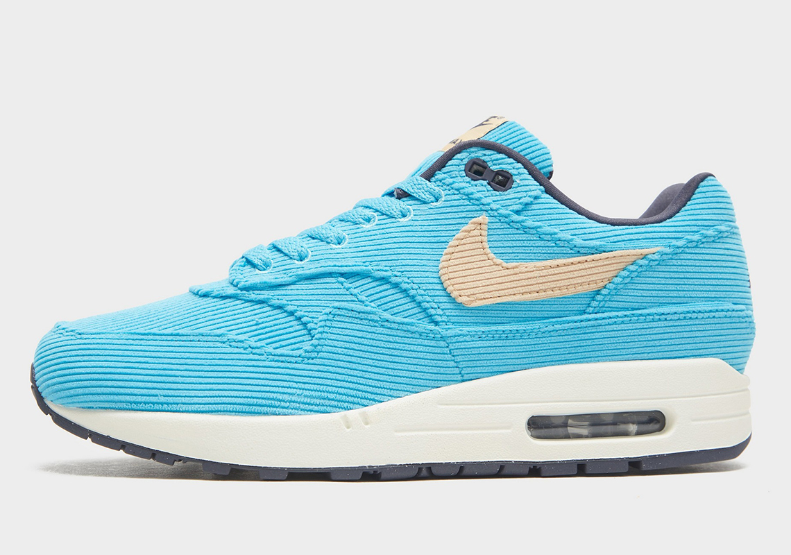 Nike Air Max 1 Baltic Blue - Được bọc bởi chất liệu Corduroy từ đầu đến chân - 1