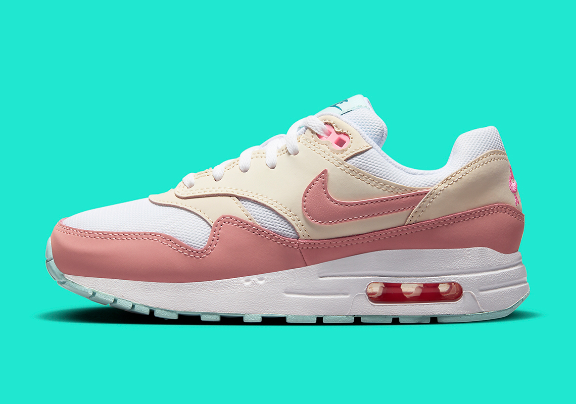 Nike Air Max 1 cho trẻ em: Mẫu giày màu hồng nhẹ dịu dành riêng cho bé - 2