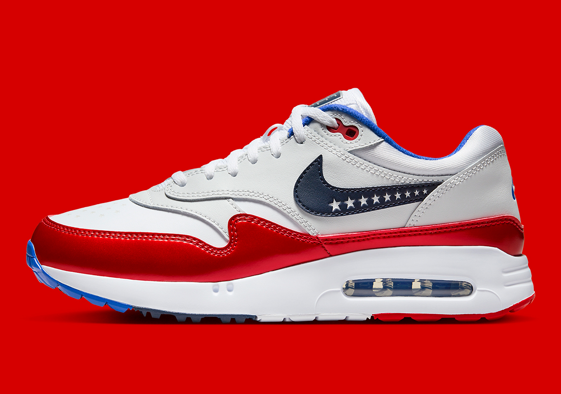 Nike Air Max 1 Golf Đội Màu Sắc Quốc Kỳ Hoa Kỳ Trên Sân Golf - 1