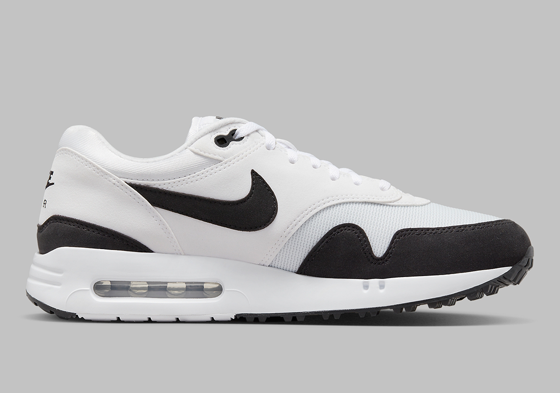 Nike Air Max 1 Golf sử dụng cách tiếp cận trắng/đen - 3