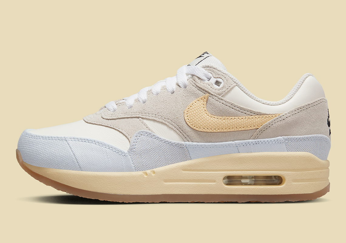 Nike Air Max 1 Light Bone/Pale Vanilla/Sail - thiết kế mới với đế crepe. - 2