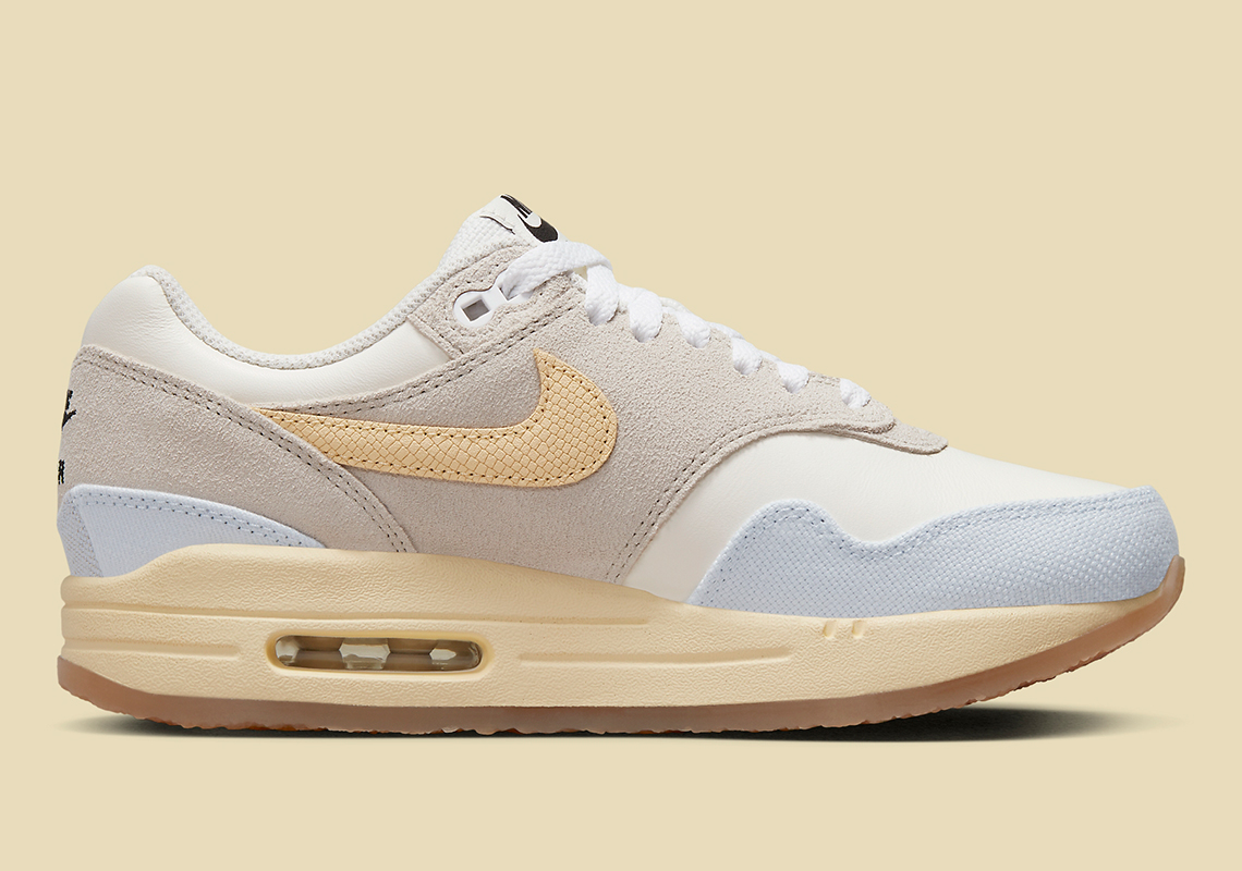 Nike Air Max 1 Light Bone/Pale Vanilla/Sail - thiết kế mới với đế crepe. - 3