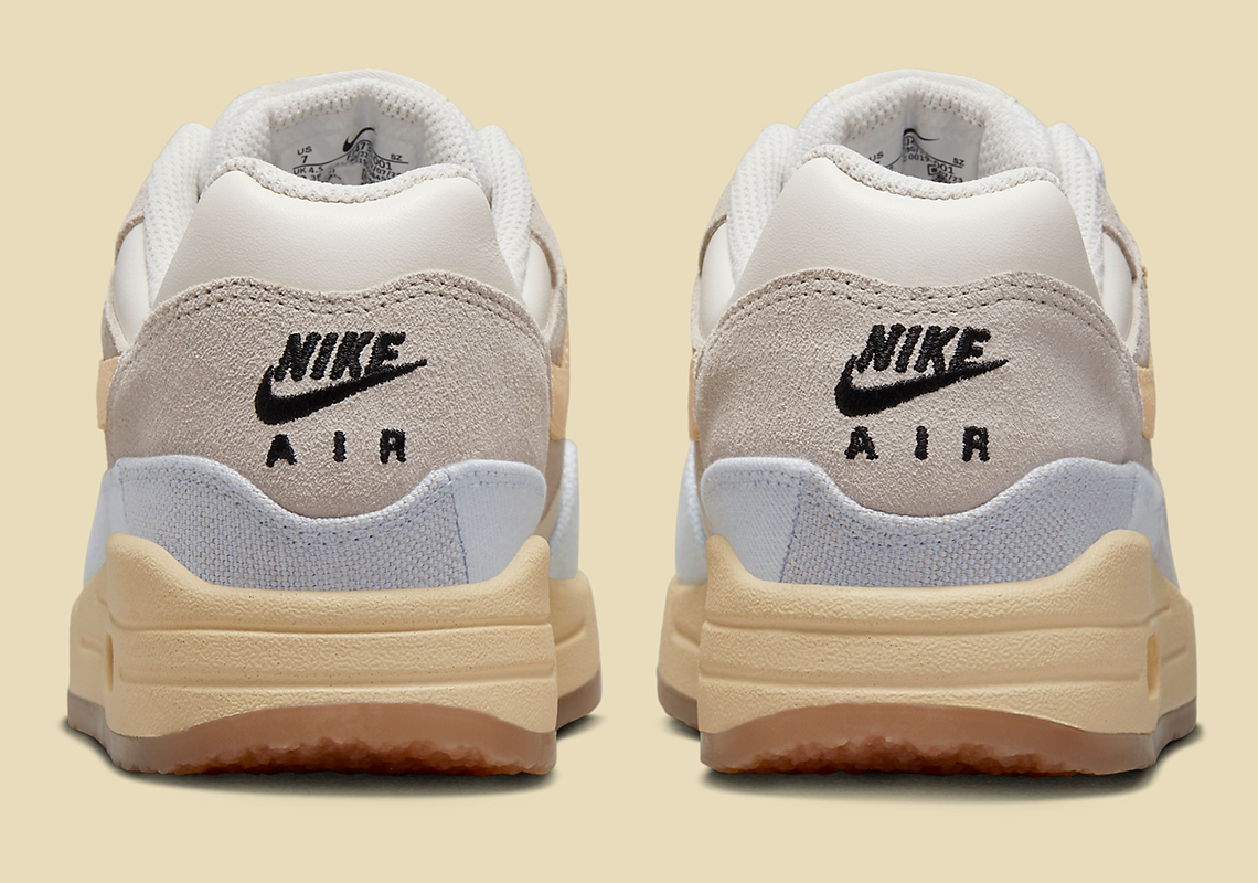 Nike Air Max 1 Light Bone/Pale Vanilla/Sail - thiết kế mới với đế crepe. - 5