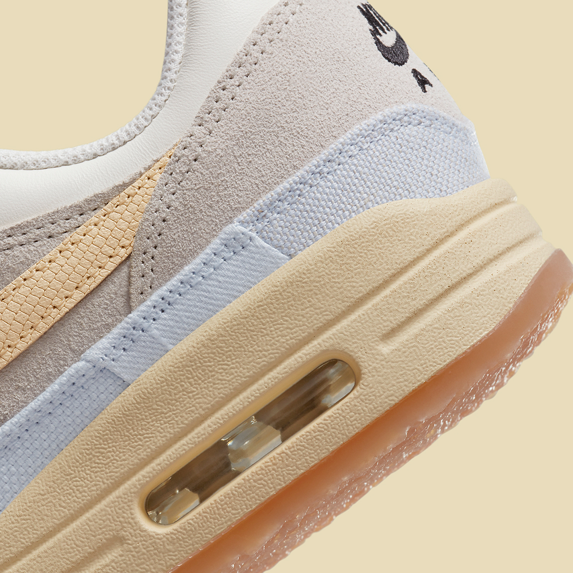 Nike Air Max 1 Light Bone/Pale Vanilla/Sail - thiết kế mới với đế crepe. - 8