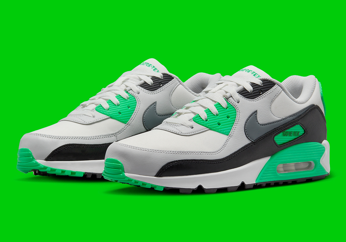 Nike Air Max 90 GORE-TEX Scream Green: Sẵn sàng đối mặt với thời tiết khắc nghiệt - 1