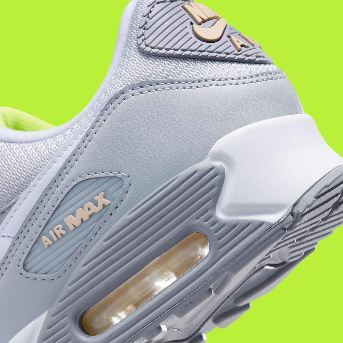 Nike Air Max 90 Grey/Crimson Tint: Thiết kế xám trắng nhẹ nhàng với điểm nhấn hồng - 6