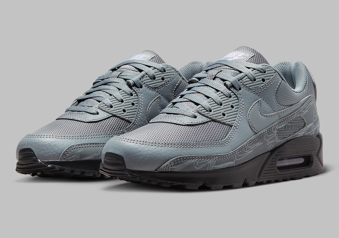 Nike Air Max 90 Grey Reflective - Sự kết hợp hoàn hảo giữa sắc màu đơn giản và chất liệu phản chiếu! - 2