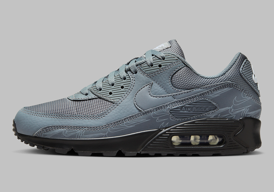Nike Air Max 90 Grey Reflective - Sự kết hợp hoàn hảo giữa sắc màu đơn giản và chất liệu phản chiếu! - 3