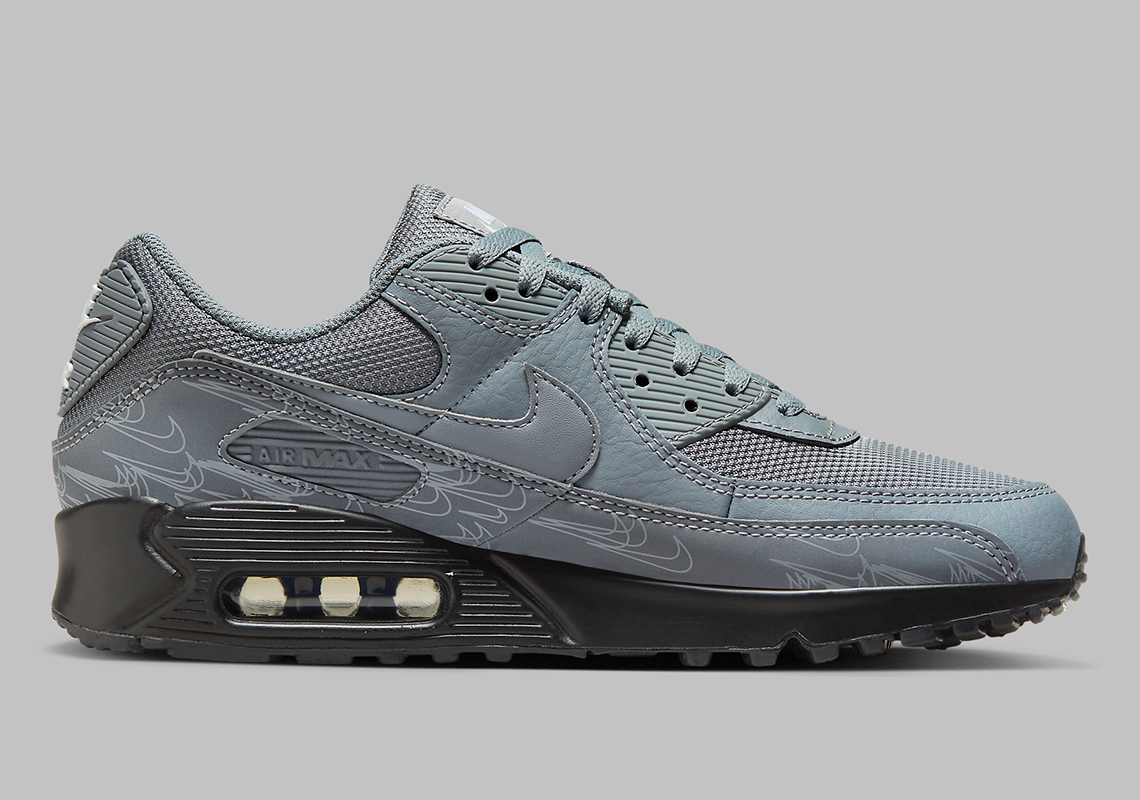 Nike Air Max 90 Grey Reflective - Sự kết hợp hoàn hảo giữa sắc màu đơn giản và chất liệu phản chiếu! - 4