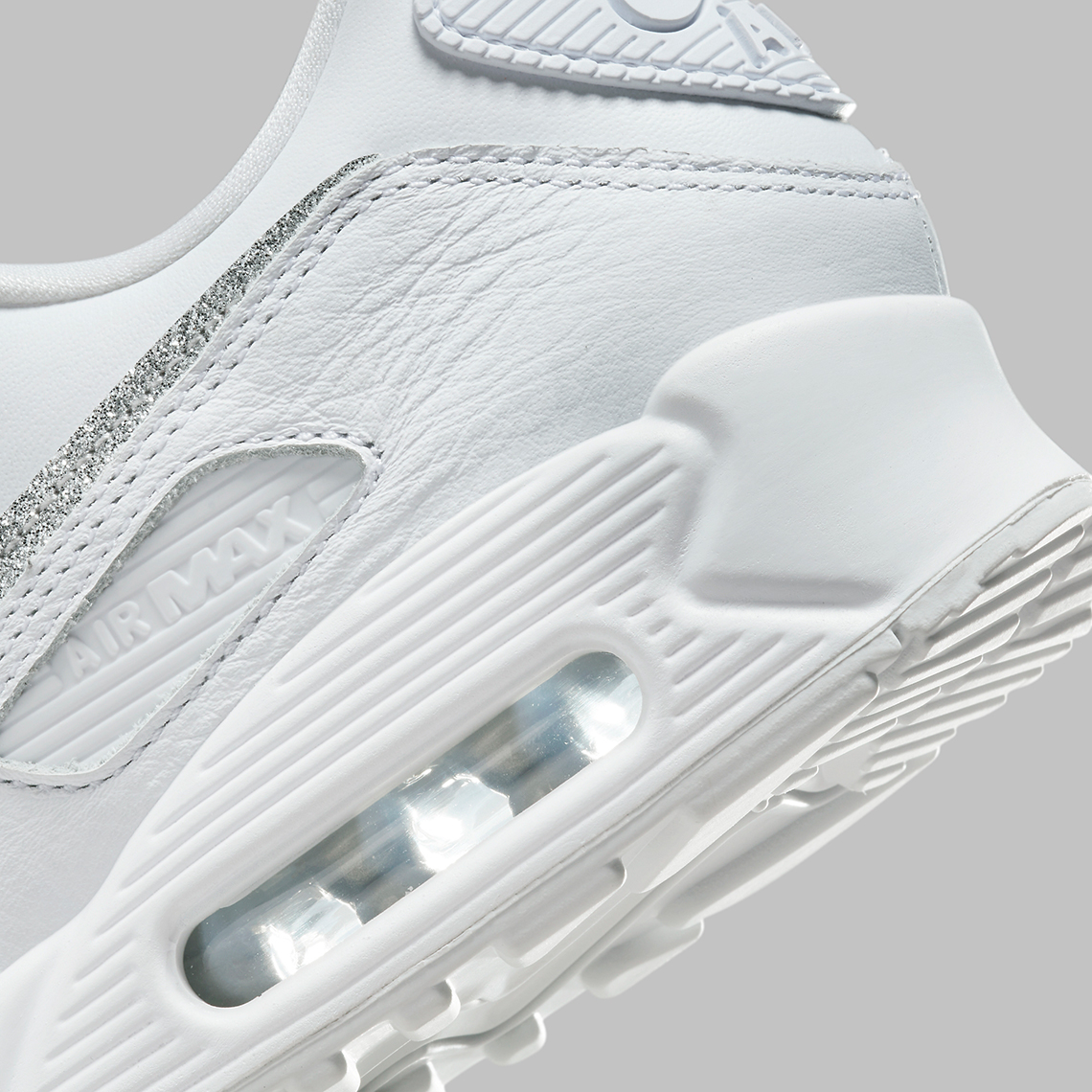 Nike Air Max 90 lấp lánh với logo Swoosh bạc tinh khiết - 7