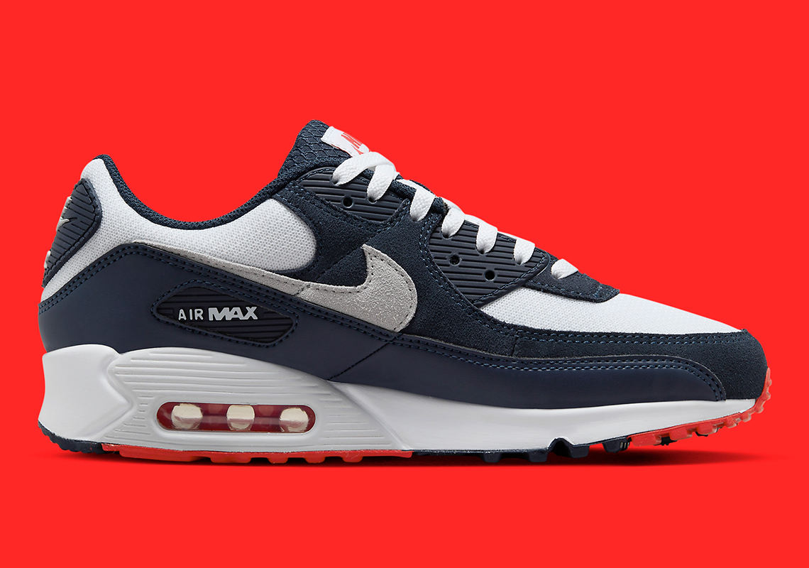 Nike Air Max 90 Navy/Crimson: Phối màu mới lạ mang đến sự thích hợp cho mùa thu - 2