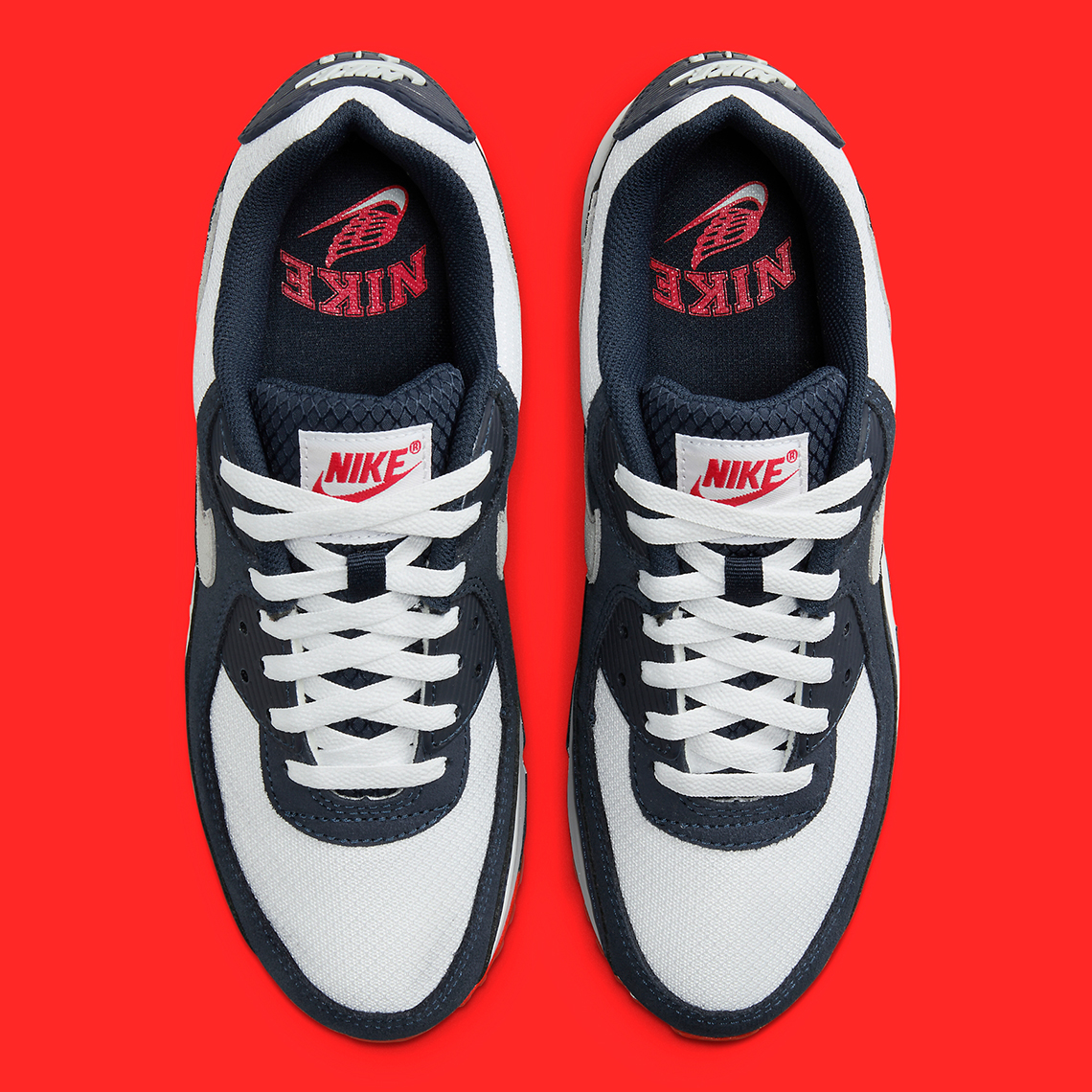 Nike Air Max 90 Navy/Crimson: Phối màu mới lạ mang đến sự thích hợp cho mùa thu - 5