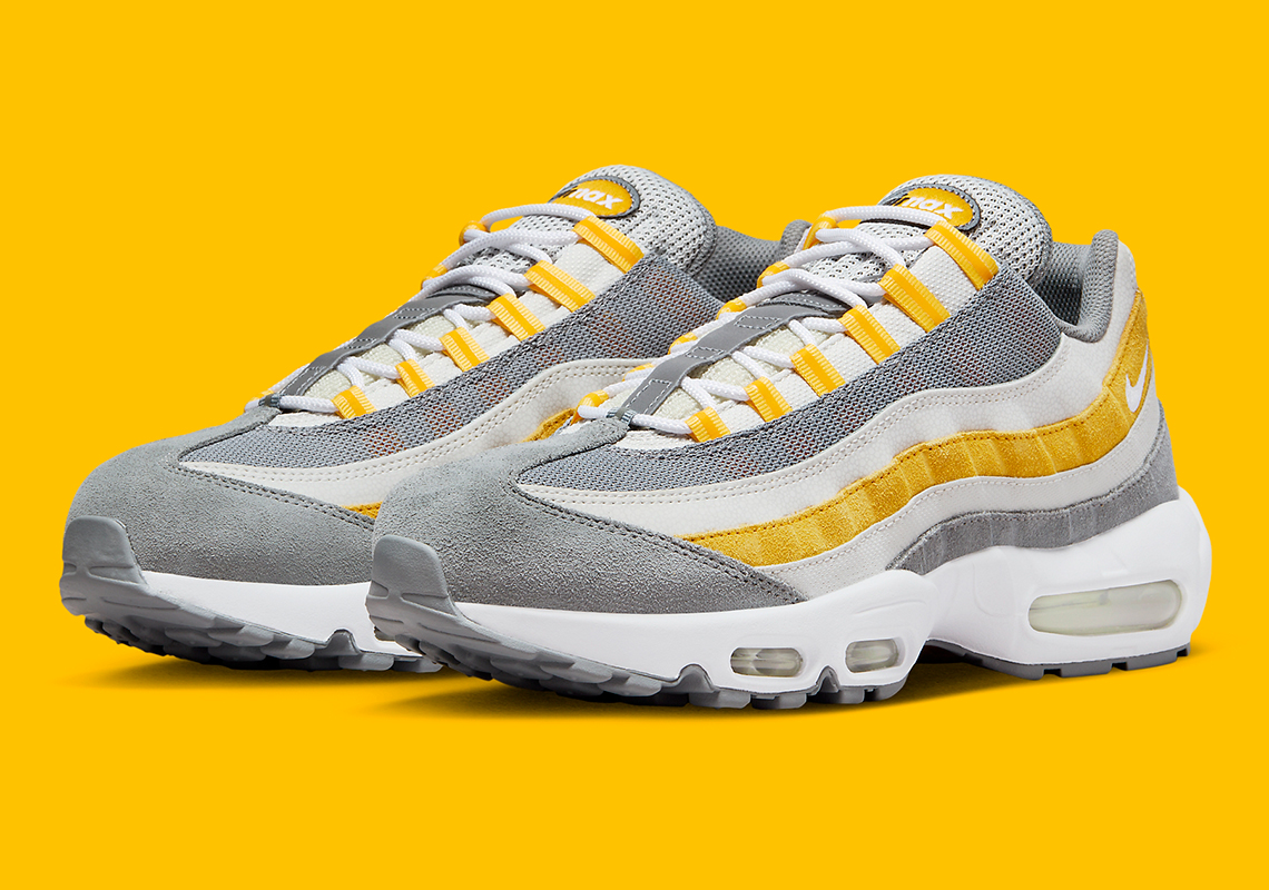 Nike Air Max 95 Grey/Yellow - Sự Kết Hợp Sặc Sỡ Cho Mùa Thu - 1