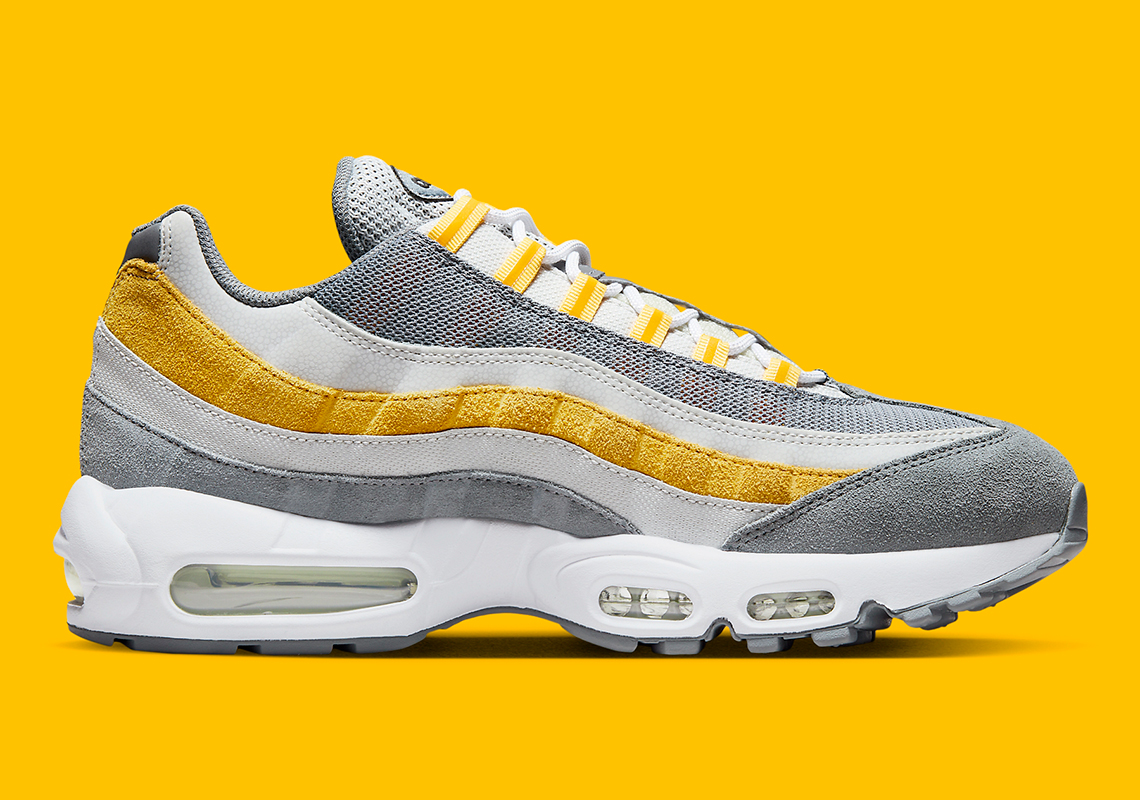 Nike Air Max 95 Grey/Yellow - Sự Kết Hợp Sặc Sỡ Cho Mùa Thu - 3