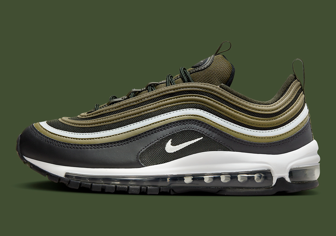 Nike Air Max 97 'Đen/Olive': Sắc màu tối màu 'Olive' trong bộ sưu tập mới - 2