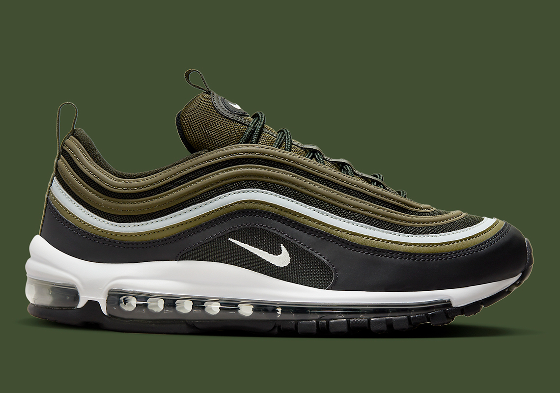 Nike Air Max 97 'Đen/Olive': Sắc màu tối màu 'Olive' trong bộ sưu tập mới - 3
