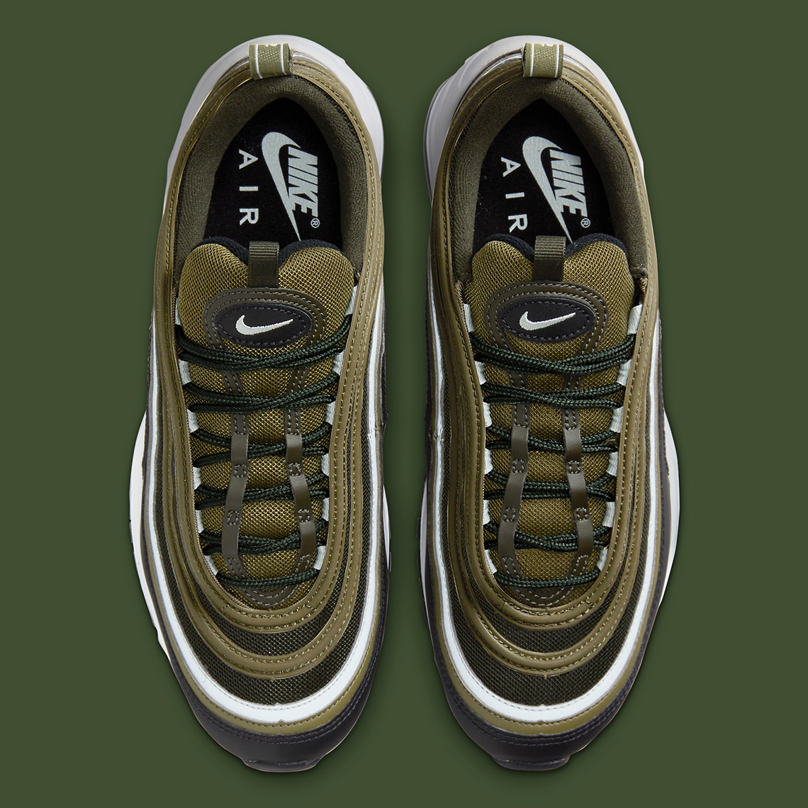 Nike Air Max 97 'Đen/Olive': Sắc màu tối màu 'Olive' trong bộ sưu tập mới - 6