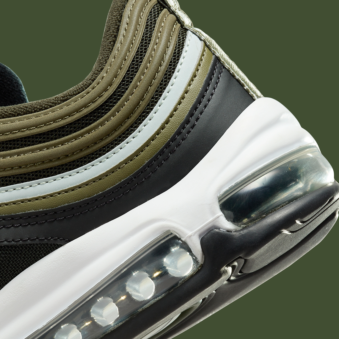 Nike Air Max 97 'Đen/Olive': Sắc màu tối màu 'Olive' trong bộ sưu tập mới - 8