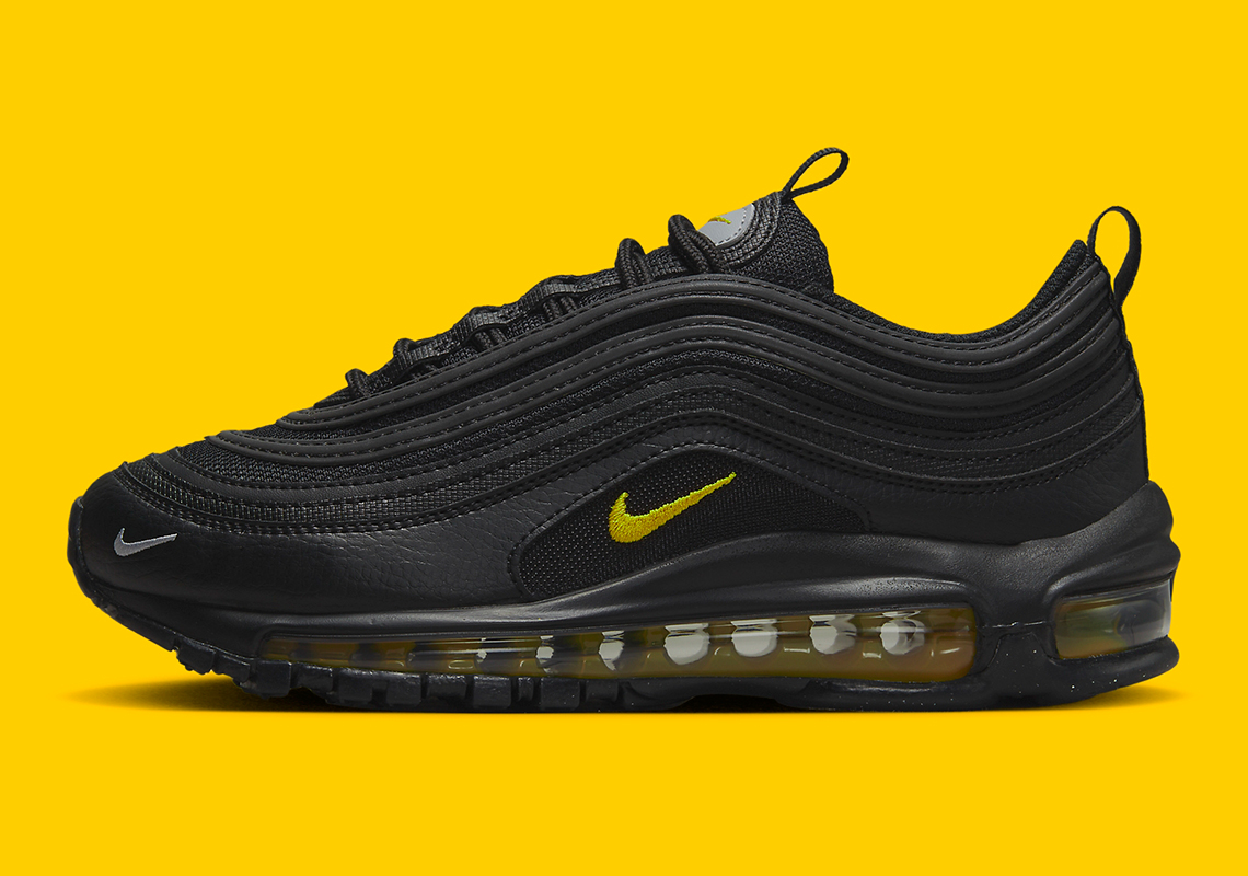 Nike Air Max 97 GS Black/Yellow sử dụng cách phối màu của Batman - 1