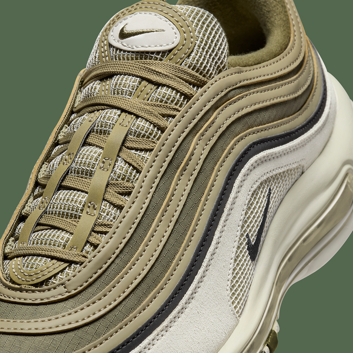 Nike Air Max 97 'Olive/Bone': Sắc Màu Mùa Thu Độc Đáo - 7