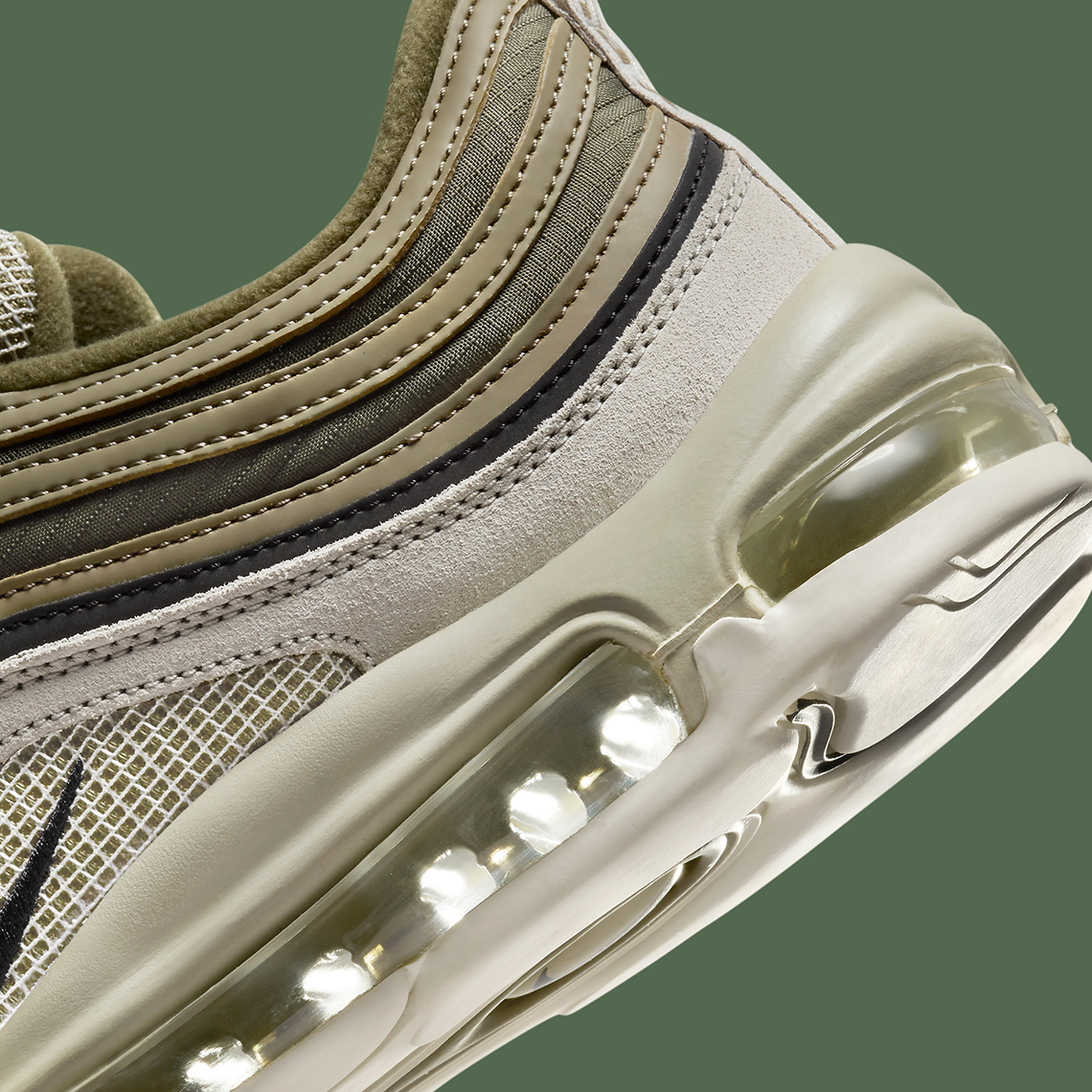 Nike Air Max 97 'Olive/Bone': Sắc Màu Mùa Thu Độc Đáo - 8