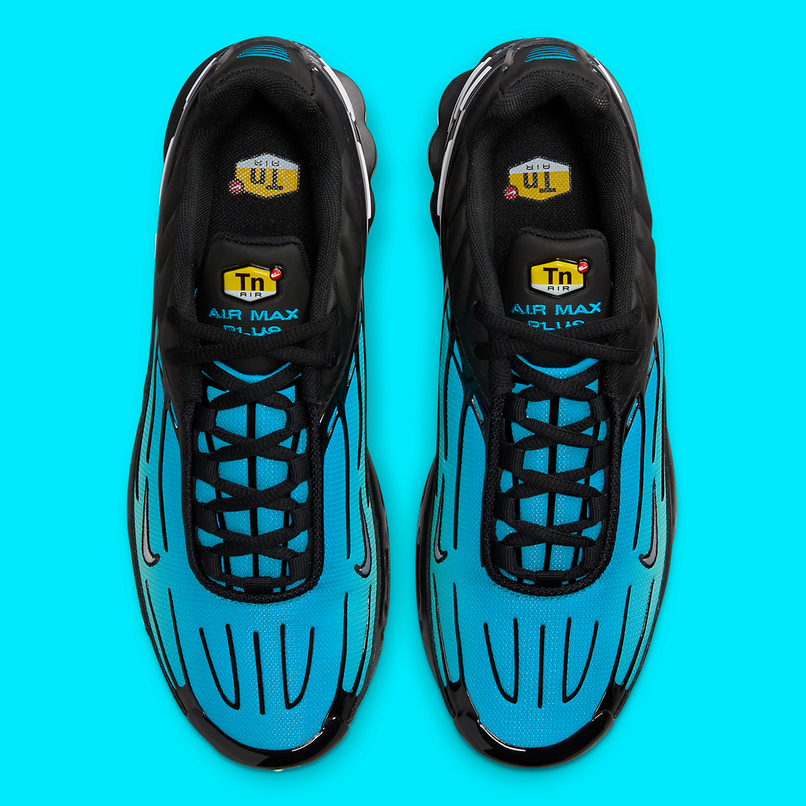 Nike Air Max Plus 3 'Black/Aqua': Sự kết hợp nổi bật của màu đen và màu xanh dương - 7