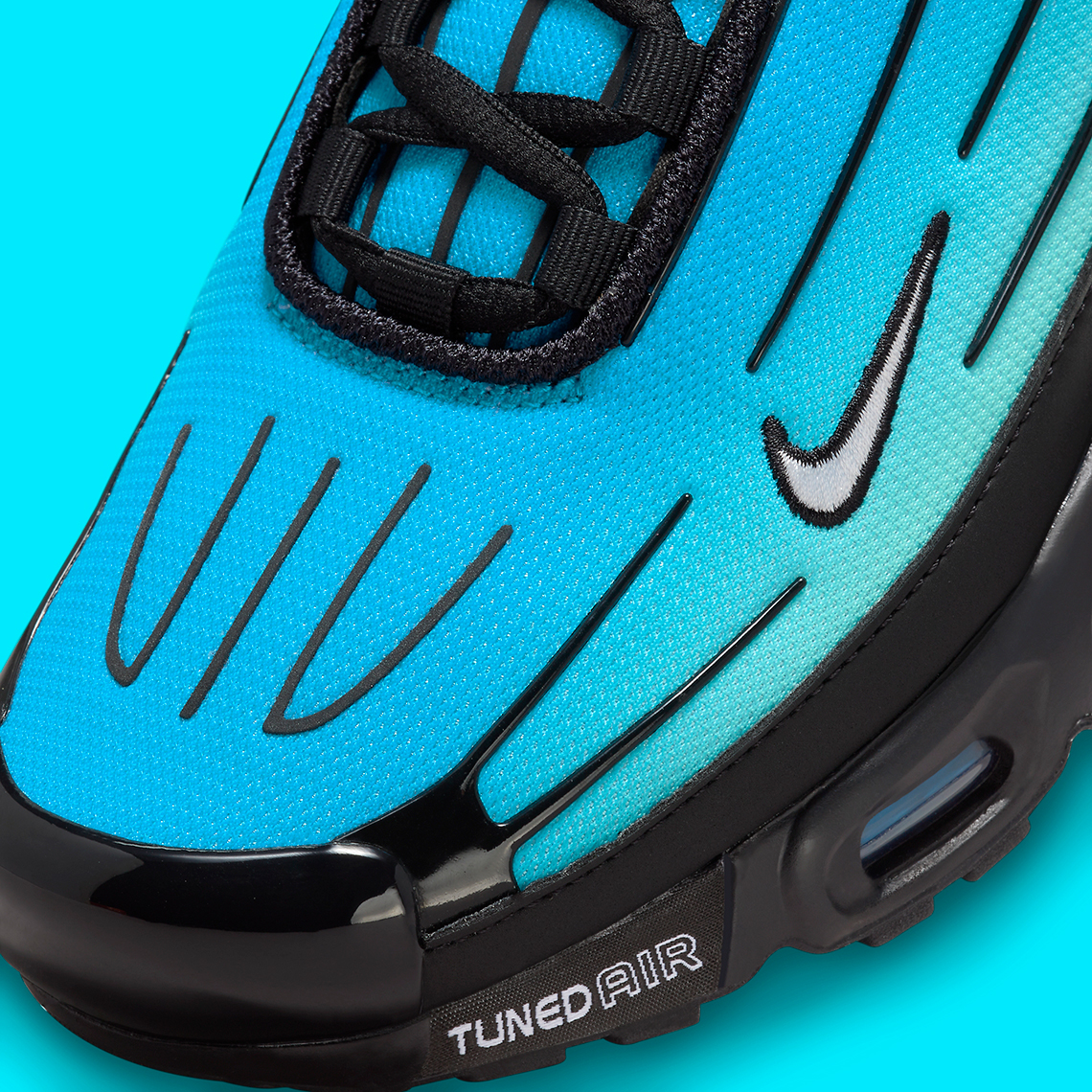 Nike Air Max Plus 3 'Black/Aqua': Sự kết hợp nổi bật của màu đen và màu xanh dương - 8
