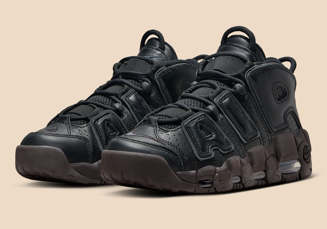 Nike Air More Uptempo Đen/Nâu Đậm: Bản độc quyền dành cho phái nữ - 1