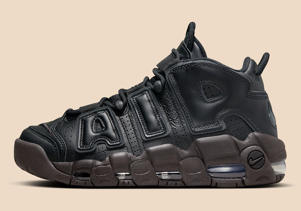 Nike Air More Uptempo Đen/Nâu Đậm: Bản độc quyền dành cho phái nữ - 2