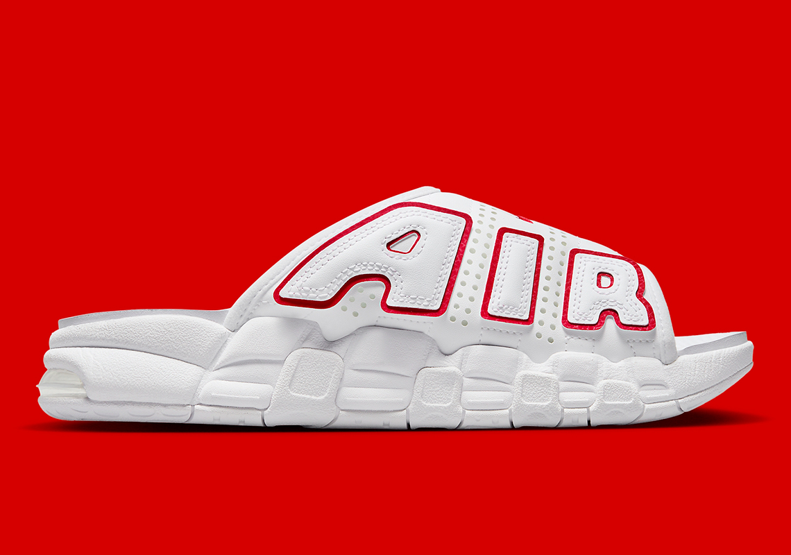 Nike Air More Uptempo Slides White/Red: Một lựa chọn đơn giản và tinh tế cho mùa hè - 2