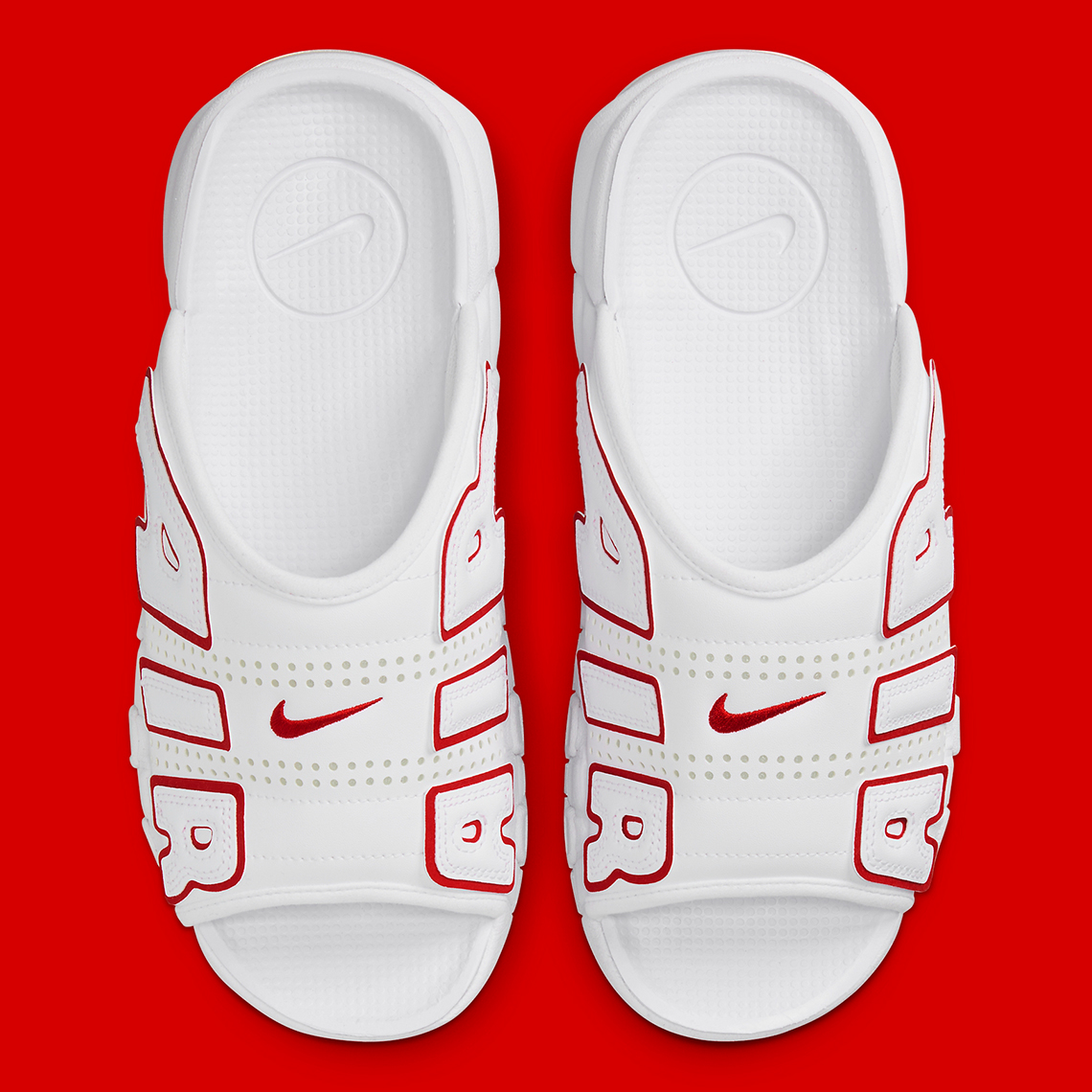 Nike Air More Uptempo Slides White/Red: Một lựa chọn đơn giản và tinh tế cho mùa hè - 4