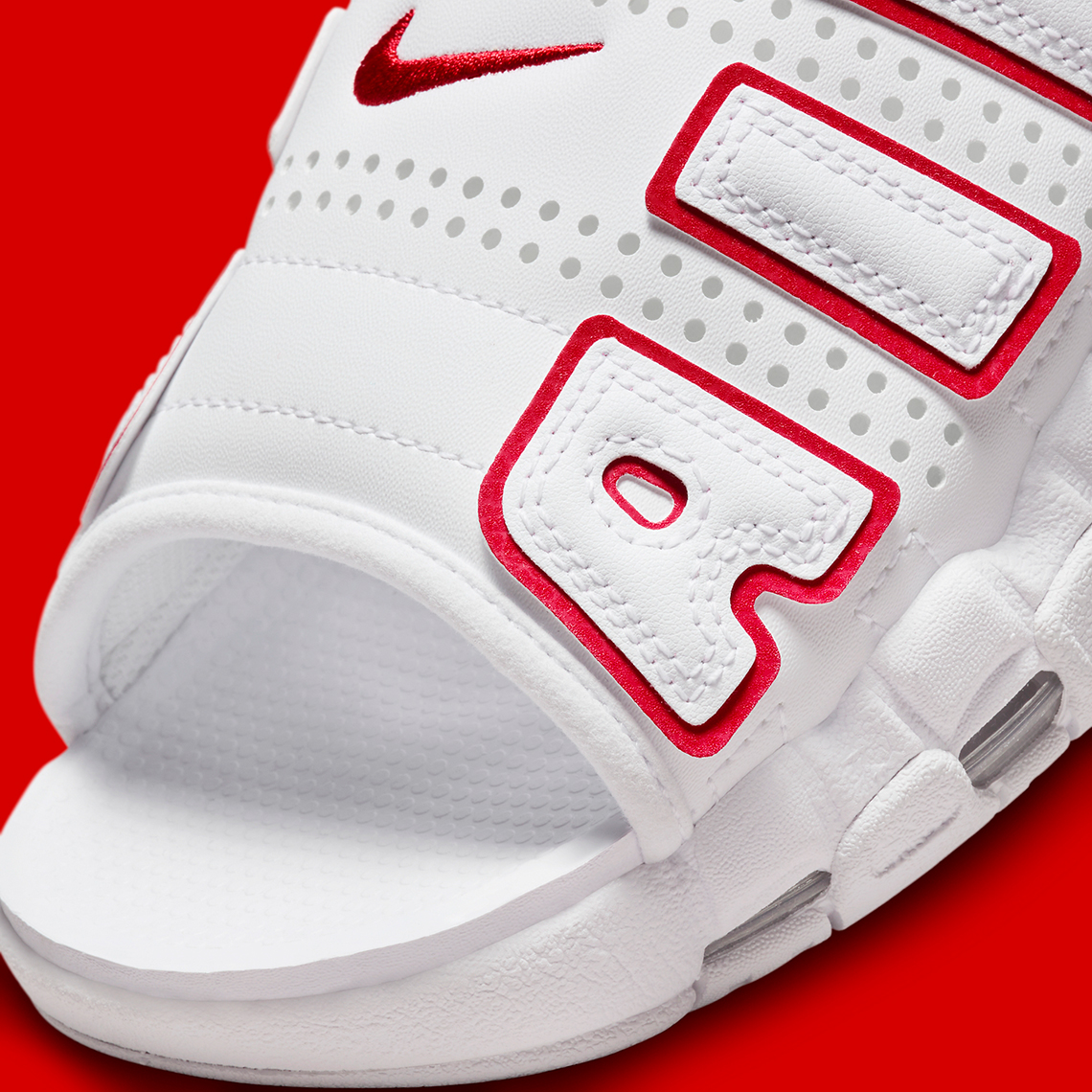 Nike Air More Uptempo Slides White/Red: Một lựa chọn đơn giản và tinh tế cho mùa hè - 5