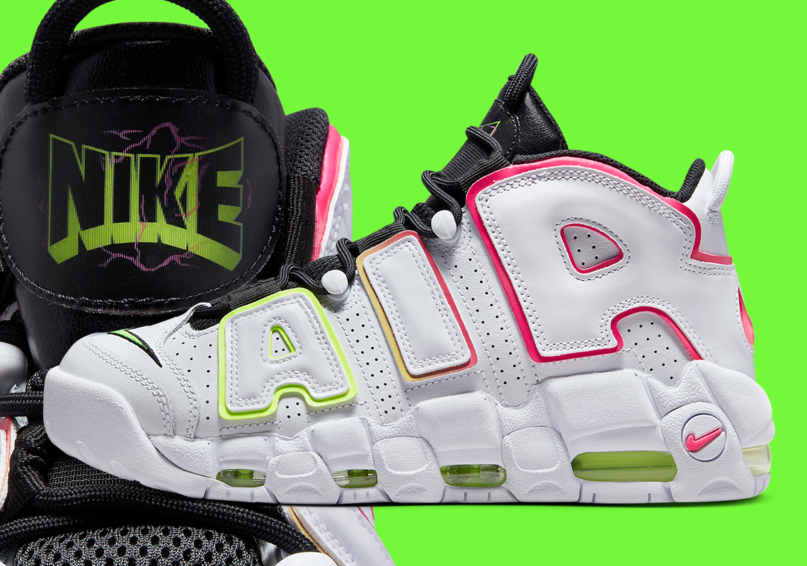 Nike Air More Uptempo White/Volt: Sự kết hợp táo bạo của màu trắng và volt - 1