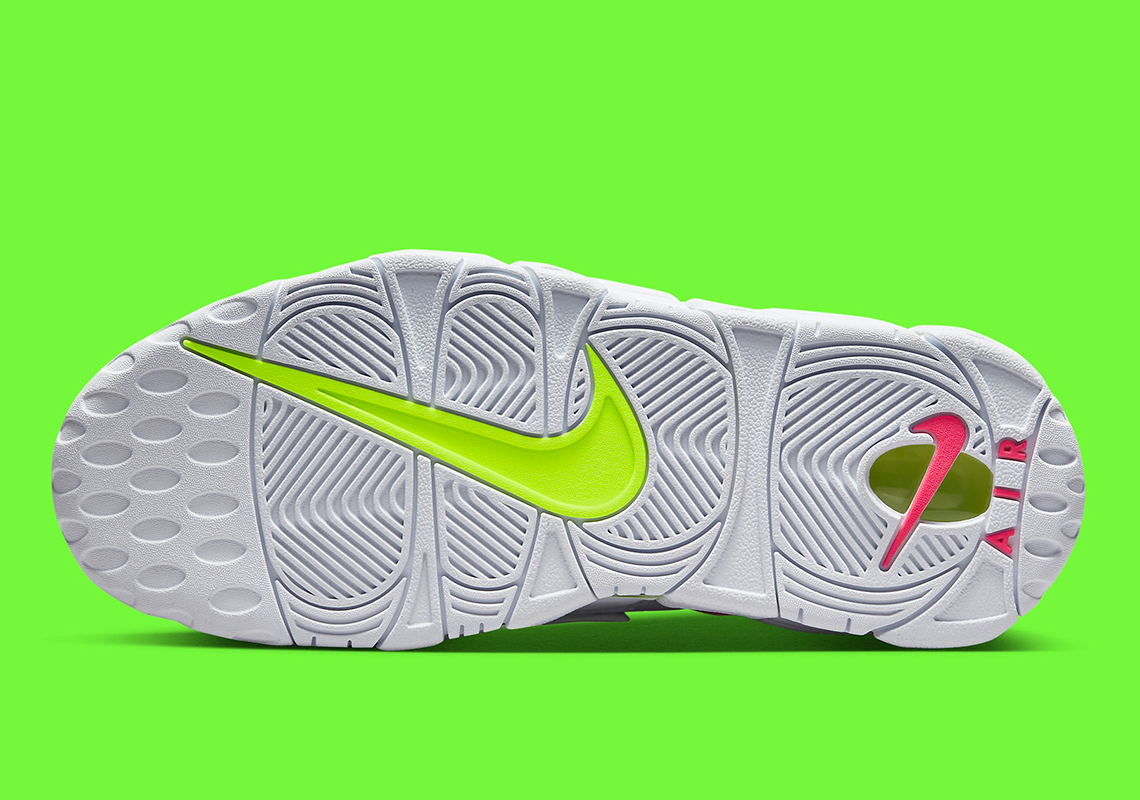 Nike Air More Uptempo White/Volt: Sự kết hợp táo bạo của màu trắng và volt - 6