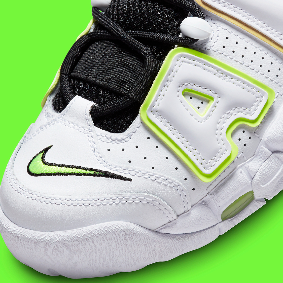 Nike Air More Uptempo White/Volt: Sự kết hợp táo bạo của màu trắng và volt - 9