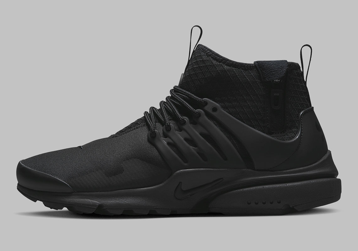 Nike Air Presto Mid Utility có màu Triple Black - 2