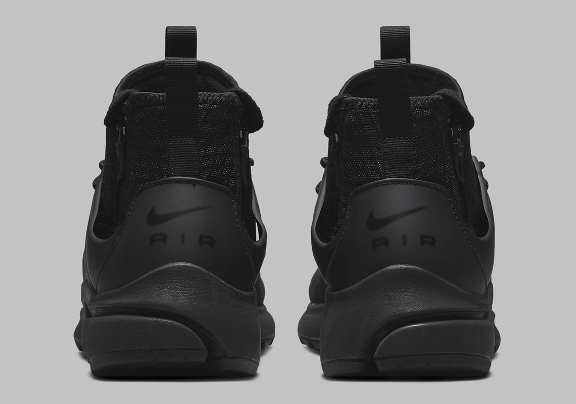 Nike Air Presto Mid Utility có màu Triple Black - 4